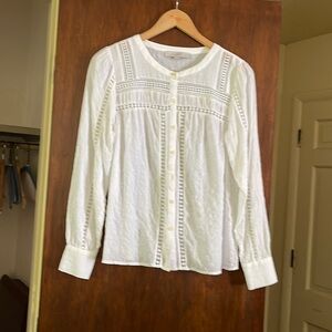 Loft LS Cotton Blouse XS